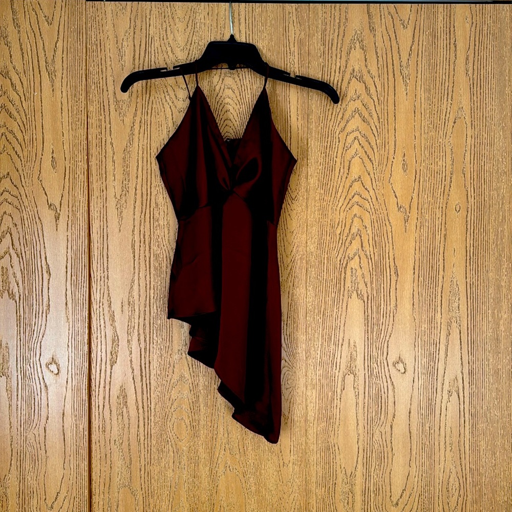 Extra small EXPRESS asymmetric strappy back cross cross straps top.